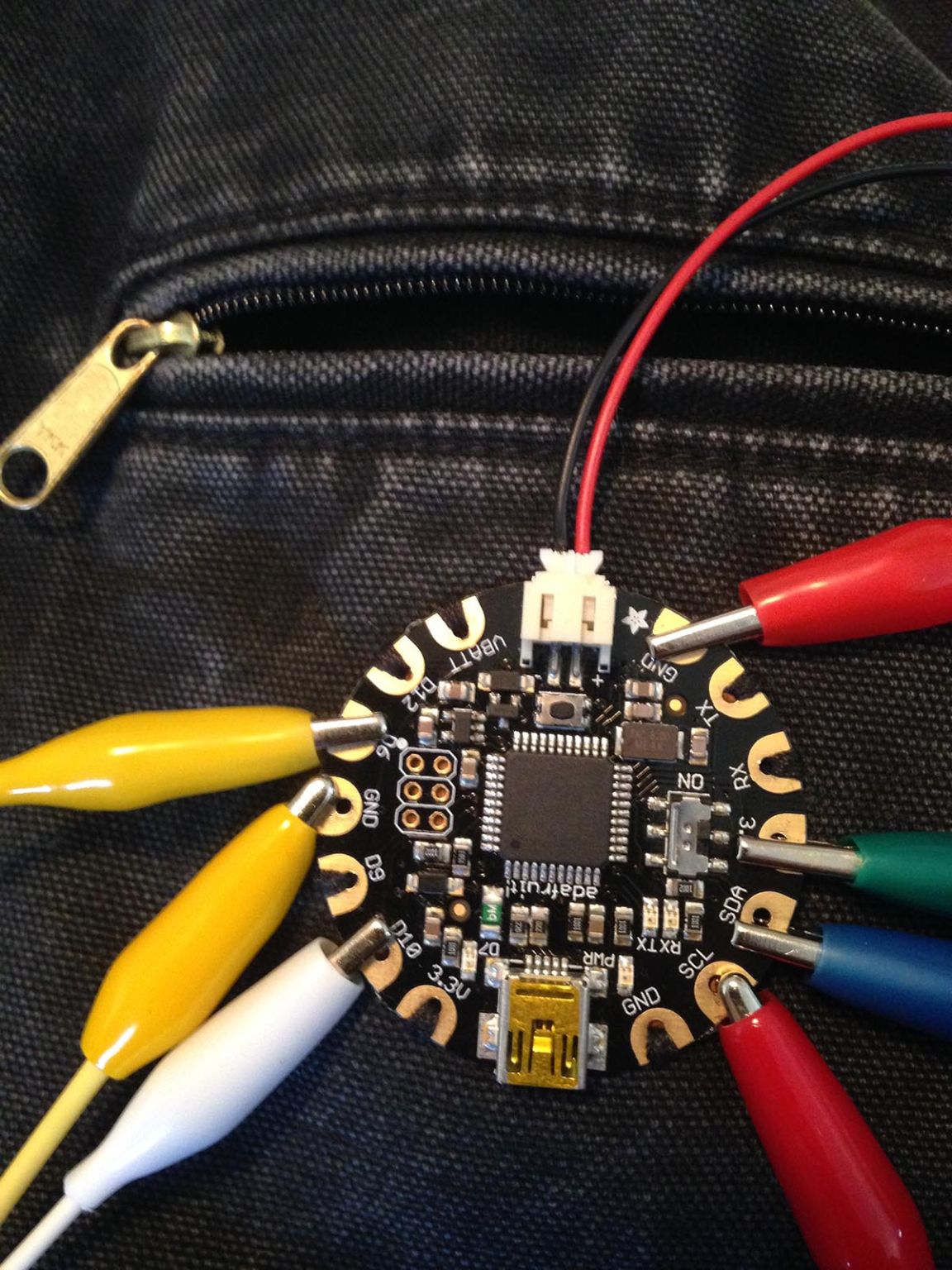 Detail of the interactive jacket